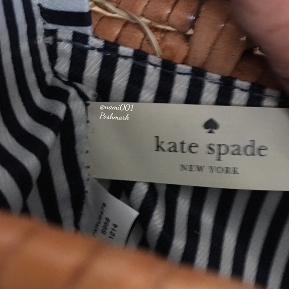 Kate Spade Small Basket Clutch Tan & Black - NWT - Picture 6 of 7